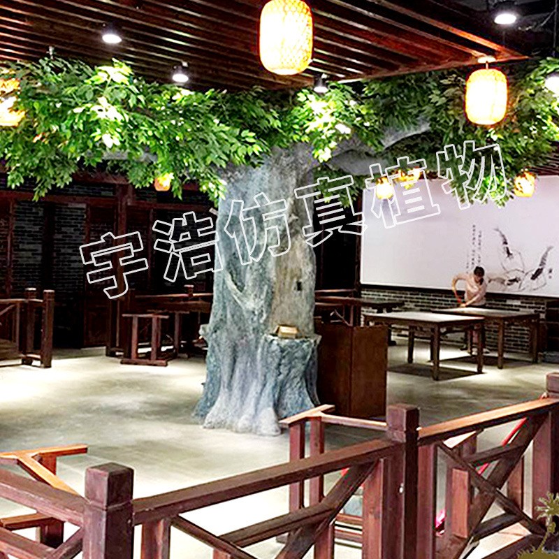 东莞某大型餐厅仿真榕树造景
